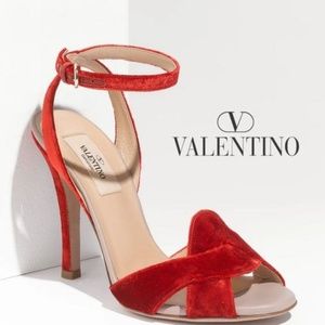 VALENTINO Red Velvet Heels